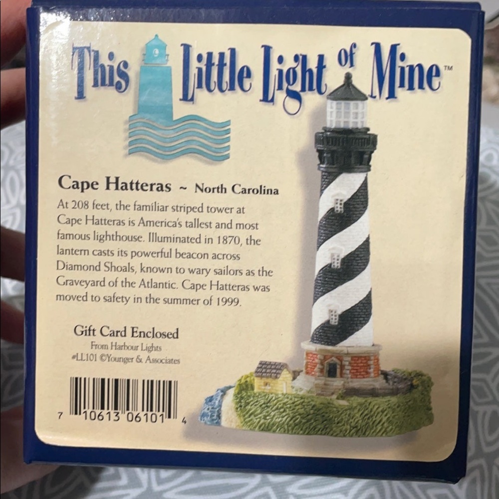 Cape Hatteras Lighthouse Figurine This Little Light of Mine Harbour Lights 2000